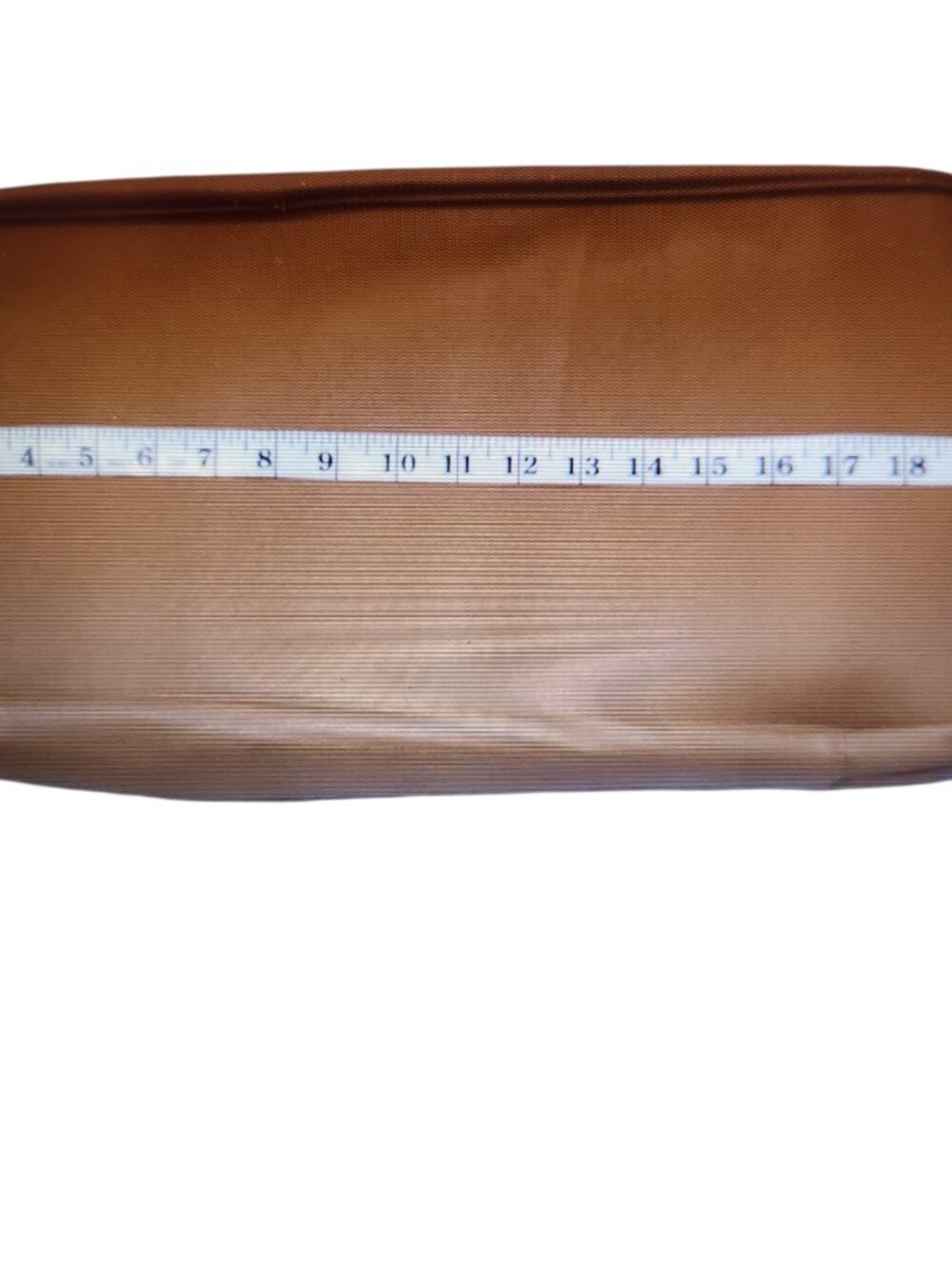 NWT DSW Weekender Duffel Bag Beige Cream Chevron Pattern - Picture 7 of 12